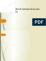 Requisitos de existencia de los actos jurídicos