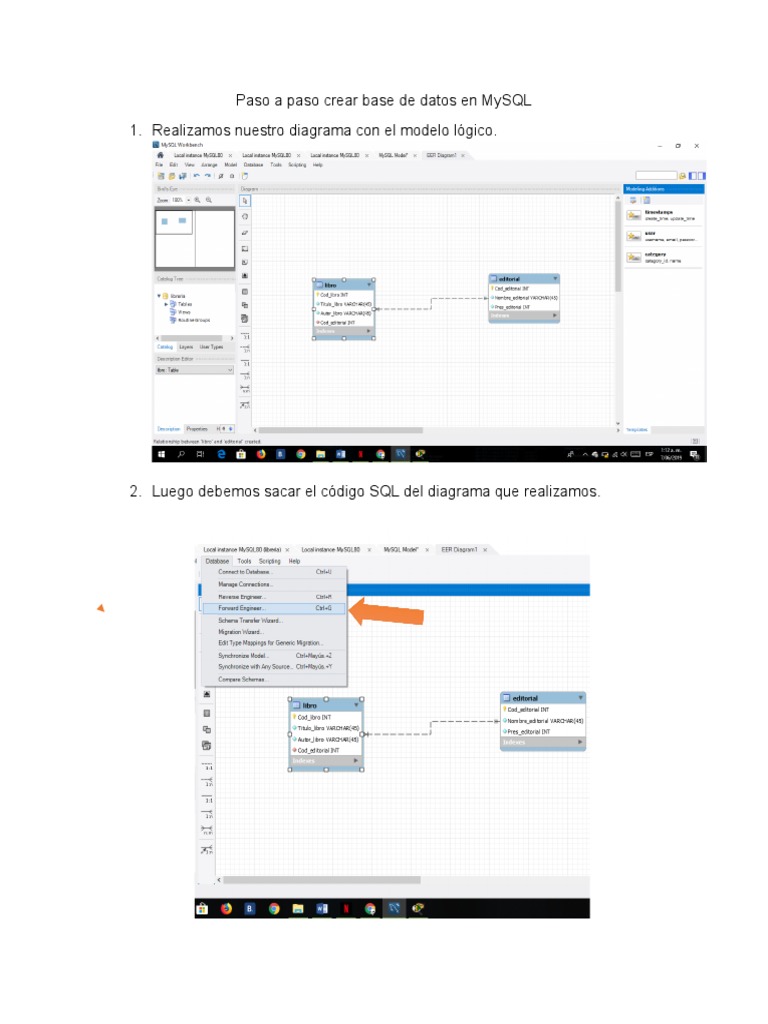 Crear base de datos MySQL: Guía práctica | PDF | SQL | Bases de datos
