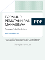 Formulir Pemutakhiran Data Mahasiswa PDF