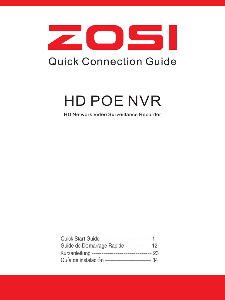 HD POE NVR Quick Start Guide | PDF | Hard Disk Drive | Digital ...