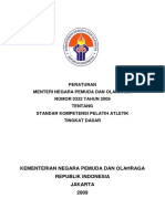 Permenpora Standar Pelatih Atletik PDF