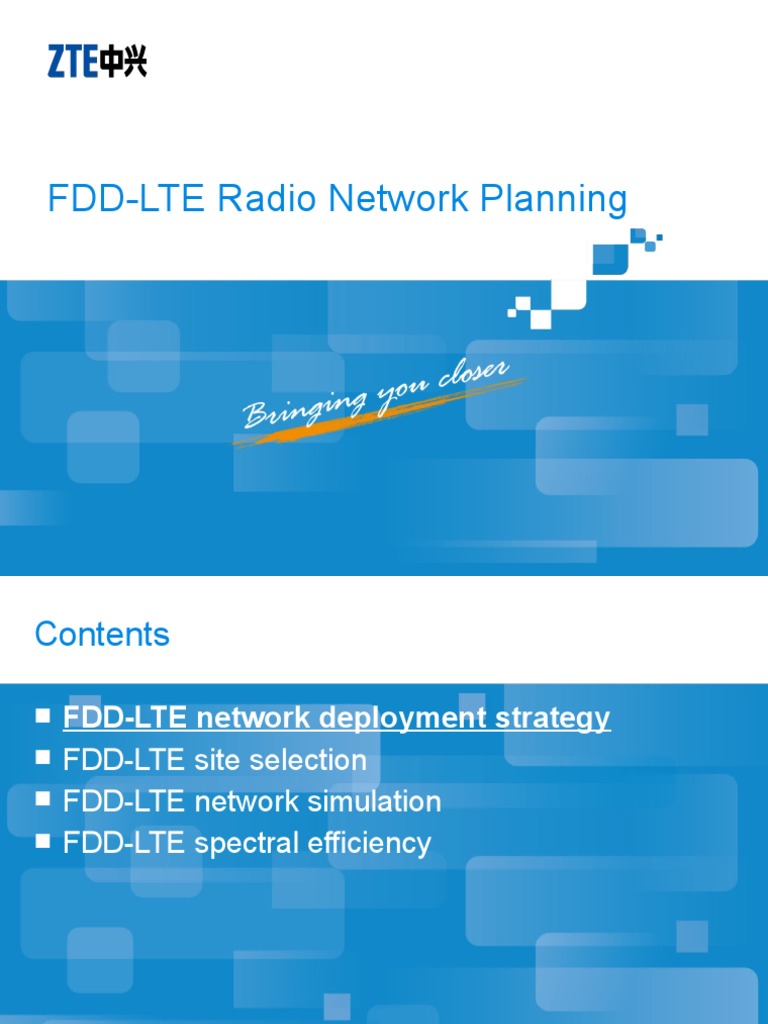 FDD-LTE Network Planning Guide | PDF | Lte (Telecommunication) | High ...