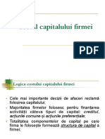 Curs 4 FCI - Costul Capitalului Firmei 2018-2019 PDF