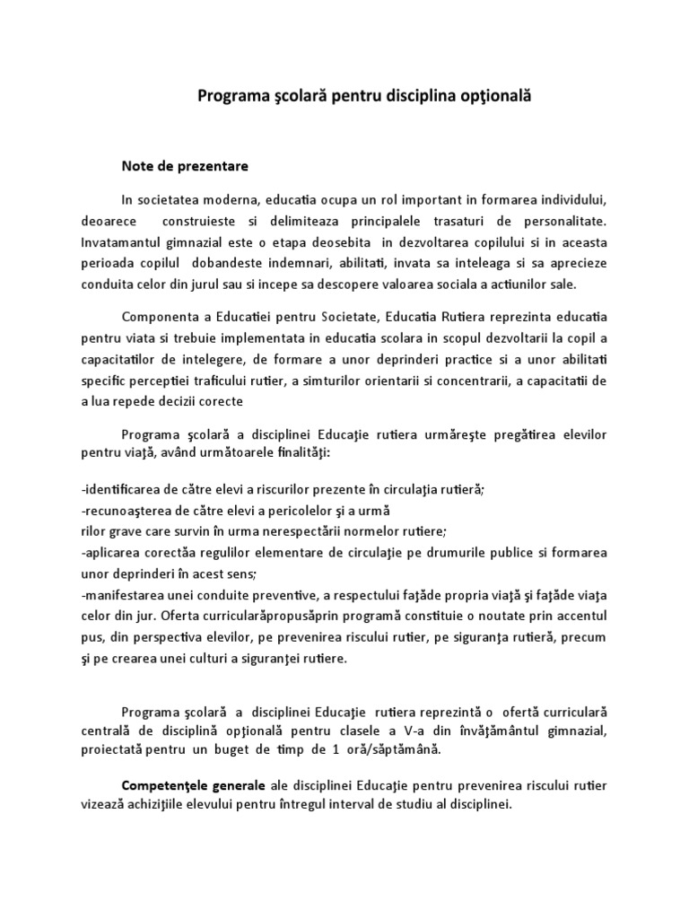 Educatie Rutiera | PDF