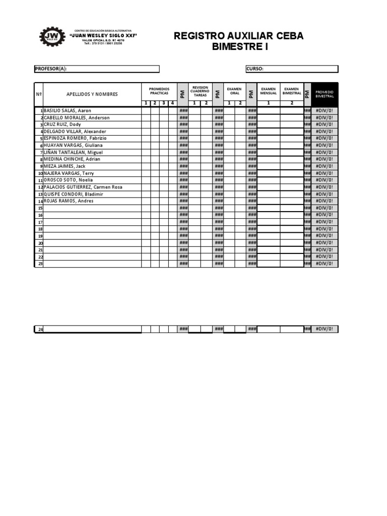 Ceba Registro | PDF