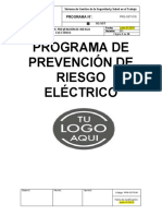 Programa de Prevención de Riesgo Eléctrico