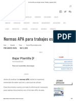 Normas APA para Trabajos Escritos - Plantilla y Ejemplos 2019 PDF