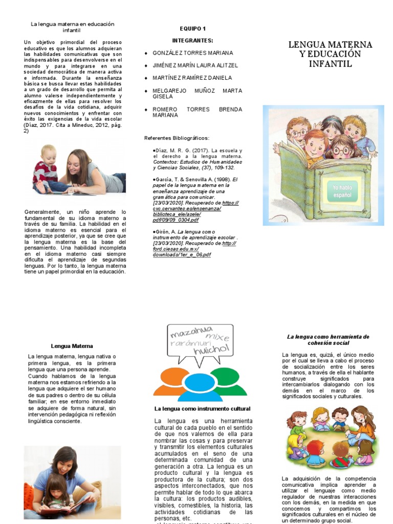 1 - Lengua Materna | PDF | Primer idioma | Aquisición de idioma