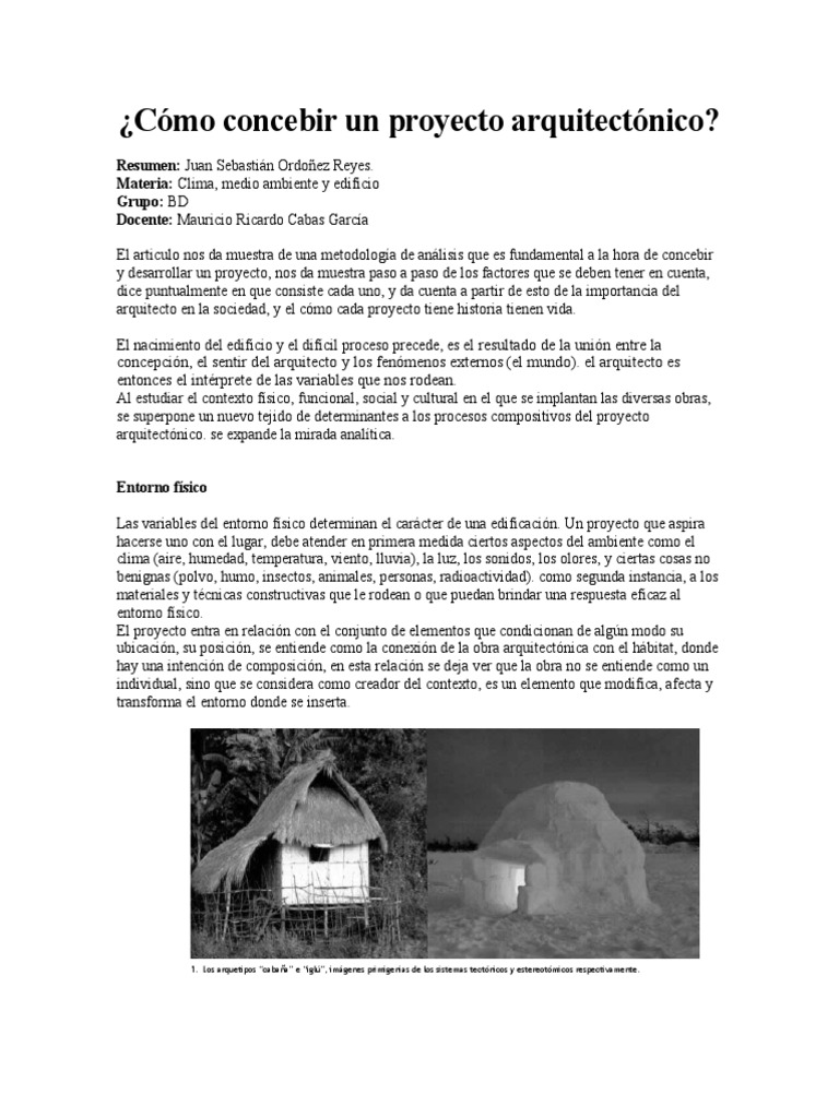 Metodología para Proyectos Arquitectónicos | PDF | Arquitecto | Diseño