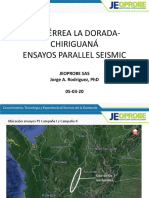 Resultados preliminares ensayos Parallel Seismic 2020-03-05