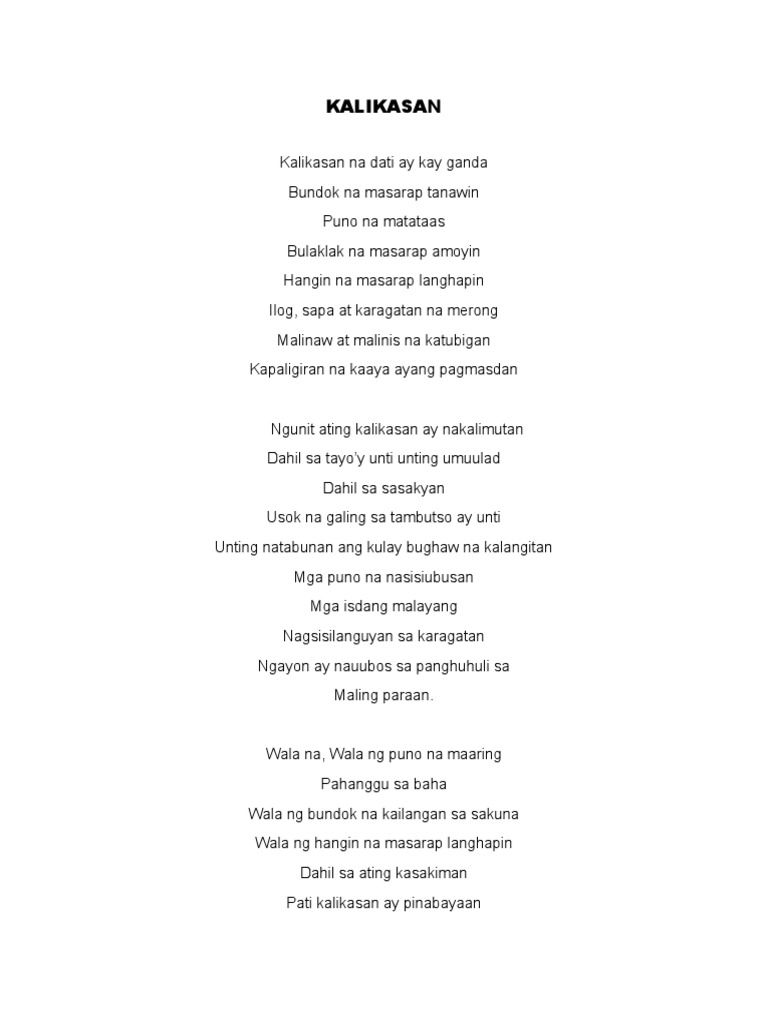 Kalikasan | PDF