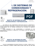 Mantto. de Sistemas de Aireacondicionado y Refrigeración - Junio Diciembre 2017 PDF