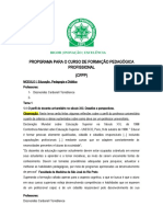 Modulo 1 para Curso de Formaçao de Professores