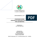 409 - Barangay Officials Con - Position Paper