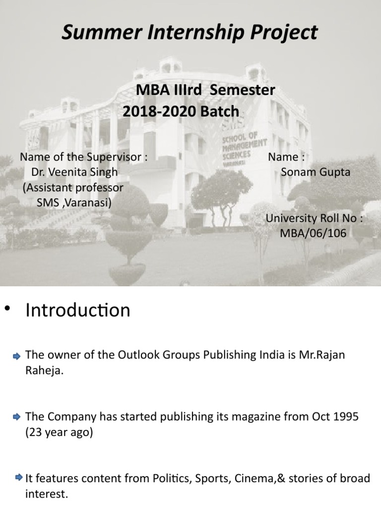 Summer Internship Project | PDF | Subscription Business Model ...