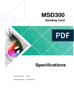 MSD300 Sending Card Specifications V2.2.0