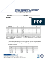 Parcial de Estadística I (SEGUNDO CORTE)