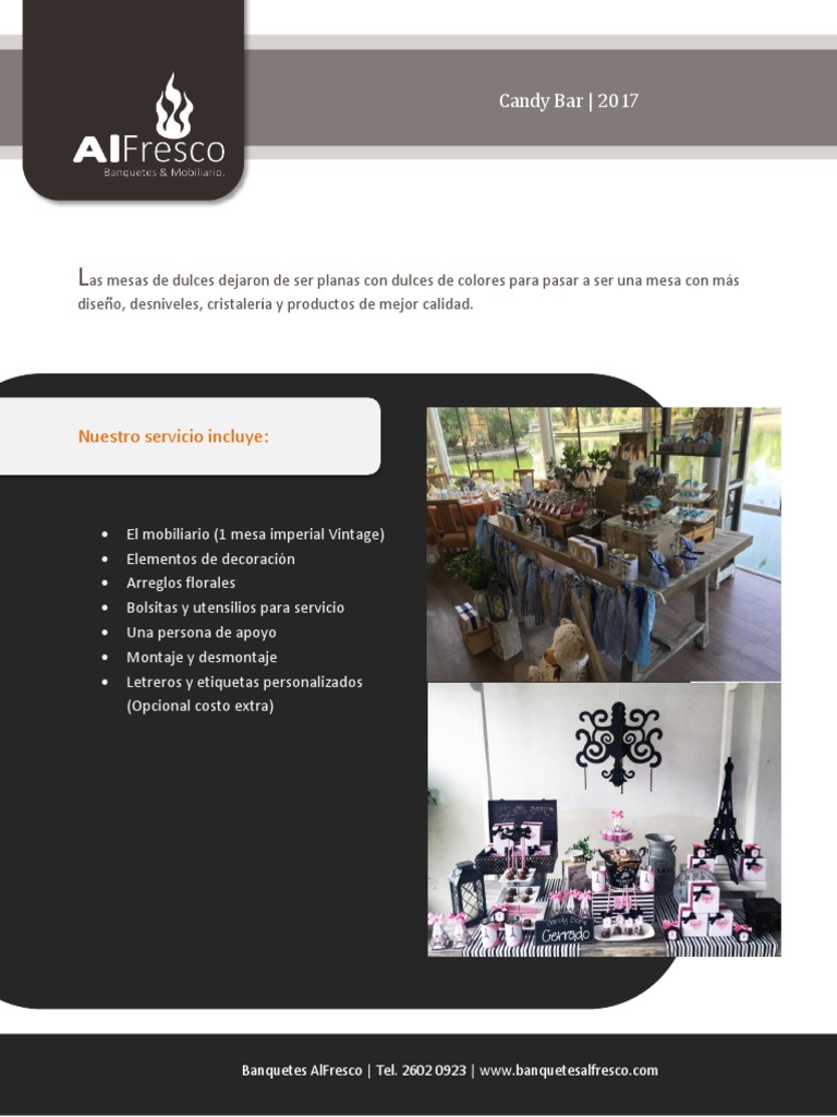 Mesa De Dulces Pdf Cocina Postres