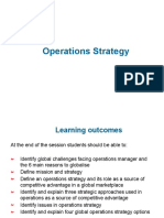 Lecture 2 - Operations Strategy(s)