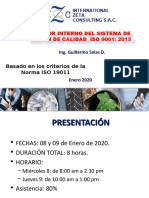 Curso de Formación de Auditores Internos ISO 9001 2015  26.12.19