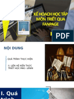 KẾ HOẠCH HỌC TẬP MÔN TRIẾT QUA FANPAGE