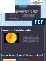 Efectos de la radiación solar en la superficie