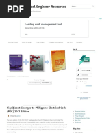 Significant Changes To Philippine Electrical Code (PEC) 2017 Edition - Electrical Engineer Resources PDF