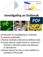 11. Investigating an Outbreak