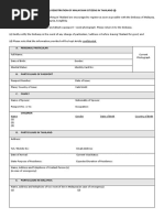 Registration Form For Malaysian PDF