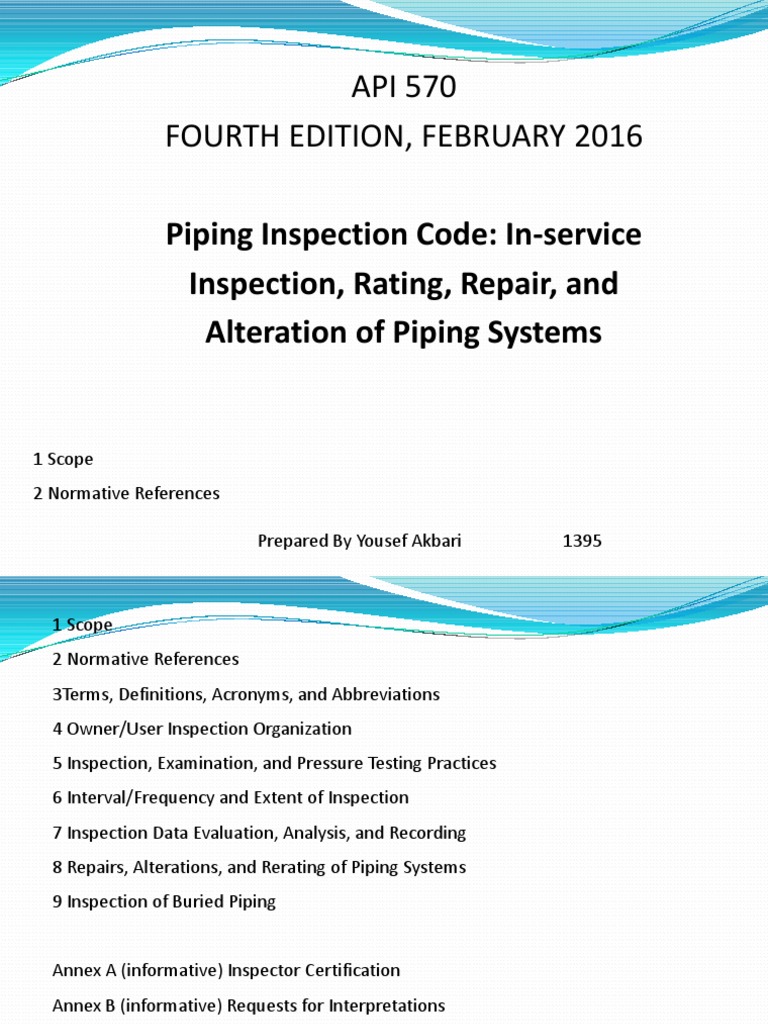 Guidelines for Inspection, Maintenance, Repair, Alteration, and