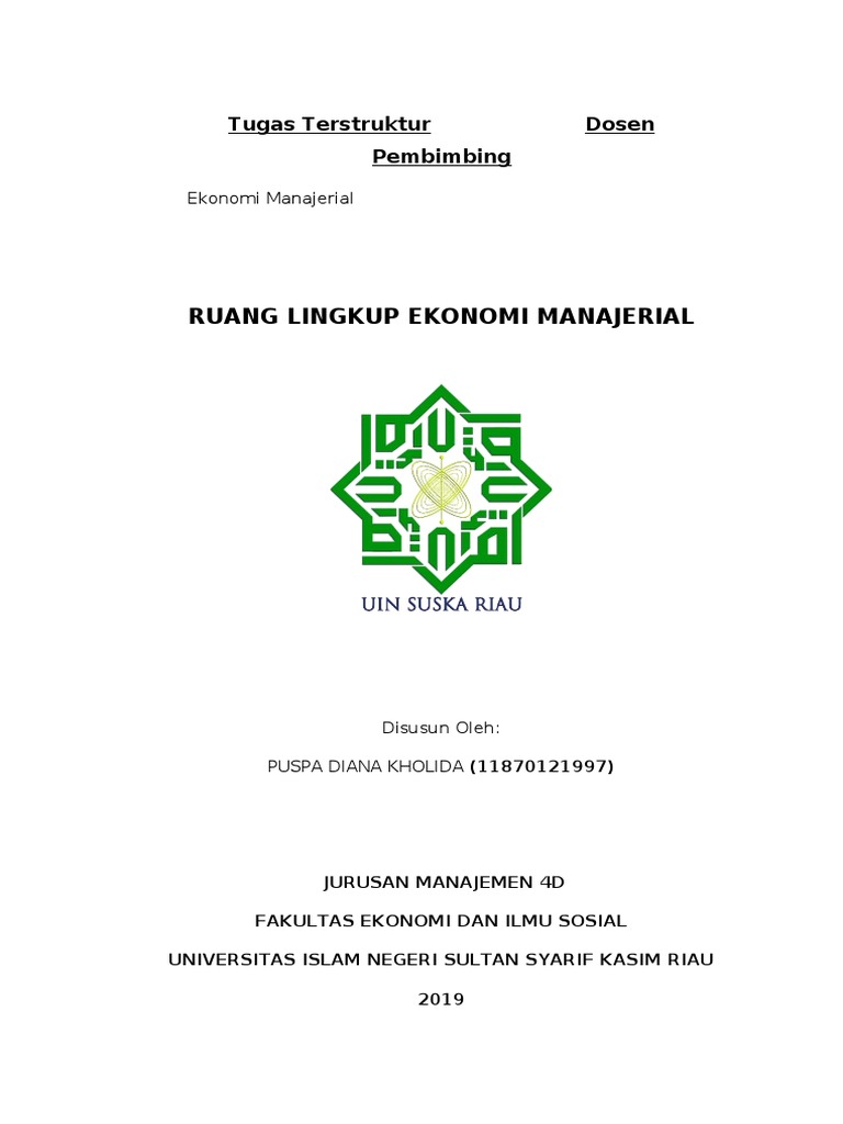 Ekonomi Manajerial Puspa Docx