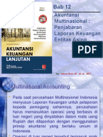 BAB 12. Akuntansi Multinasional Penjabaran Laporan Keuangan Entitas Asing