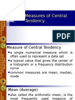 3 Measures of Central Tendency