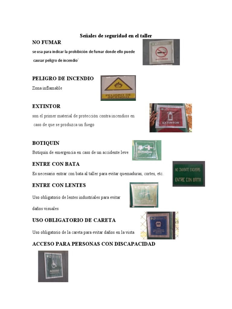 Se ales De Seguridad En Taller De Soldadura PDF