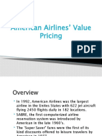 American Airlines Value Pricing