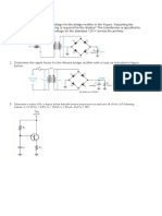 Determine The Peak Output Voltage For The Bridge Rectifier in The Figure