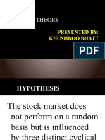 Dow Theory: Presented By: Khushboo Bhatt