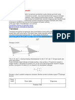 Transformasi Geometri Kelas 9