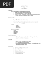 First Aid Lesson Plan | PDF | First Aid | Medical Emergencies