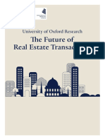 The Future of Real Estate Transactions Oxford Report Full