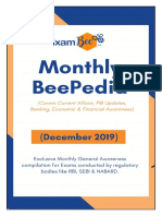 Monthly BeePedia December 2019 - Statutory Bodies Exams PDF