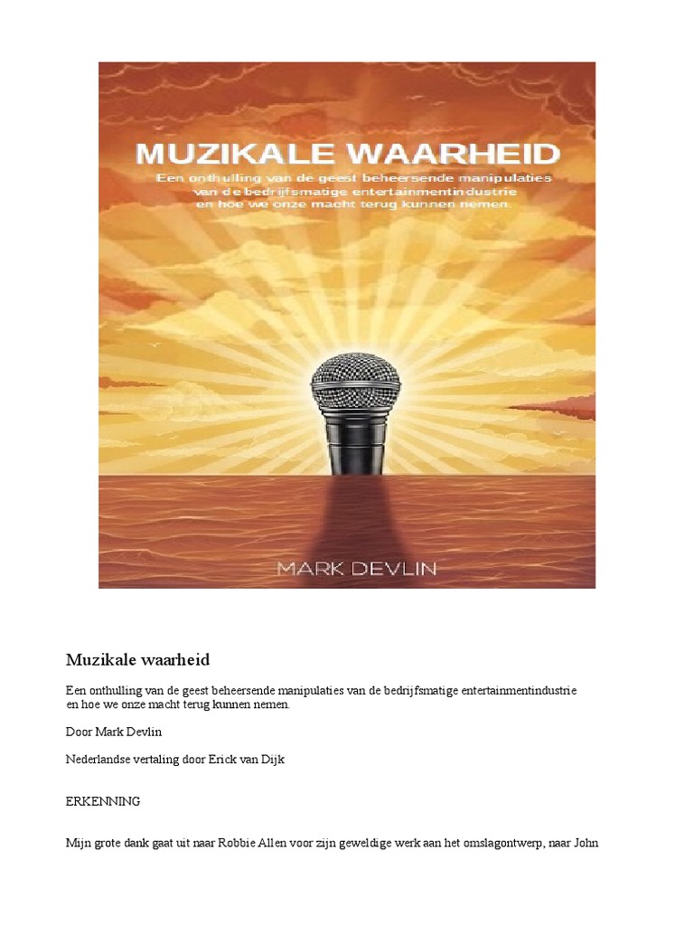 Muzikale Waarheid Door Mark Devlin PDF afbeelding