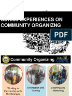 Experience On Comm. Org
