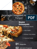 Penerapan Pengawet Pada Bahan Pangan