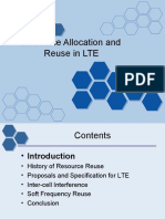 Resource Allocation and Reuse in Lte