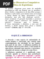 Transtornos Obssessivos Compulsivos na Ótica do Espiritismo