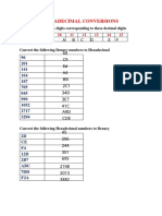 Worksheet On Hexadecimal Conversions-Edited PDF