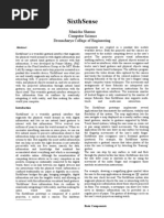 Download Sixth Sense Research Paper by Manisha Sharma SN45413245 doc pdf