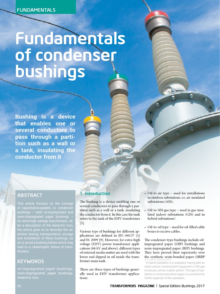 Fundamentals Of Condenser Bushings Capacitor Insulator (Electricity)