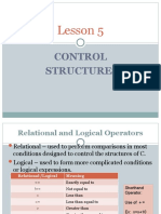 Module 5 Control Structures in C